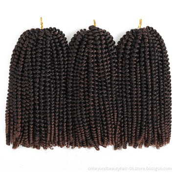 aliexpress Best Sell Spring Twist Hair Braiding Hair 30strands Curly Crochet Hair Extensions For Braids